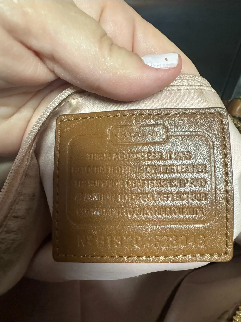 Coach Kristin Woven Leather Round Satchel F23048 Cognac Crossbody-Project Bag